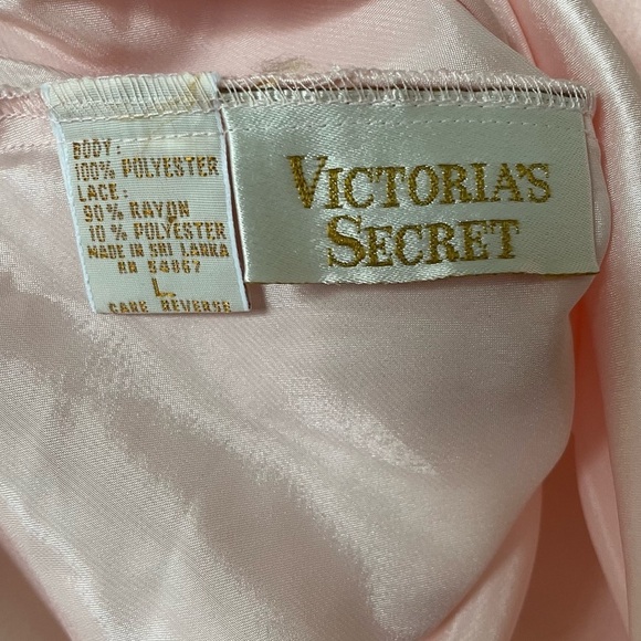 Vintage Victoria’s Secret Gold Label Pink Lace Satin Camisole Large - Picture 8 of 8